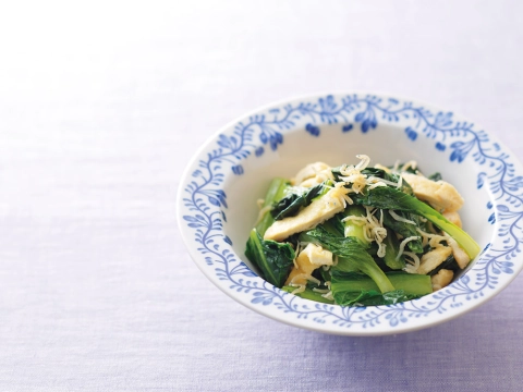 ちりめんじゃこと小松菜の炒め物のレシピ