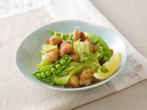 鶏軟骨とキャベツのゴマ塩ダレのレシピ